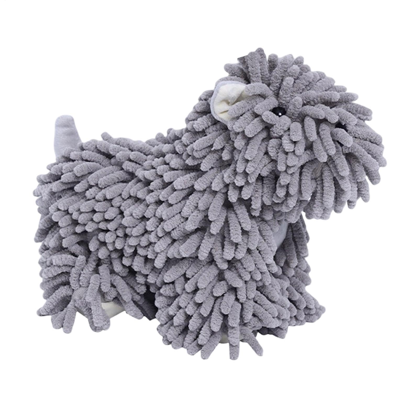Toalla de felpilla para perro absorbente en forma de bola divertida para baño y cocina