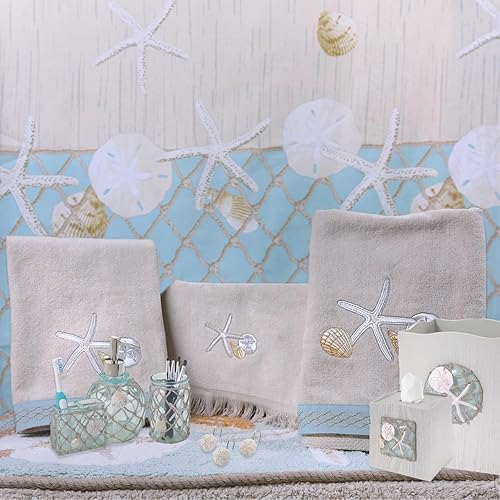 Miniatura 5 de Avanti Linens - Alfombra de baño, suave y absorbente, accesorios de baño inspirados en la playa (colección Seaglass, 24 x 60 pulgadas)