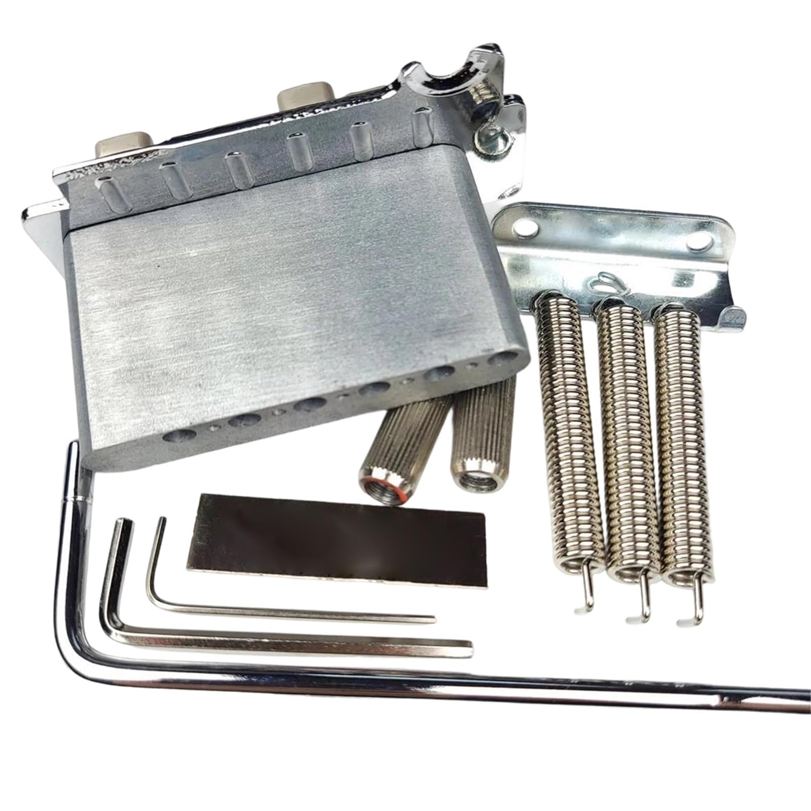 Mostek Gitarowy 2 Punktowy Mostek Double Swing Do Gitary Elektrycznej Tremolo Chromowany Srebrny