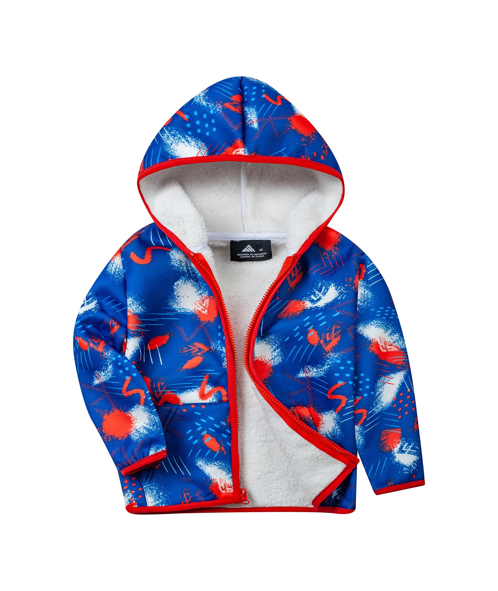 V VALANCH Boys Girls Fleece Jacket Toddler Zip Up Warm Hoodie 2-12 Years