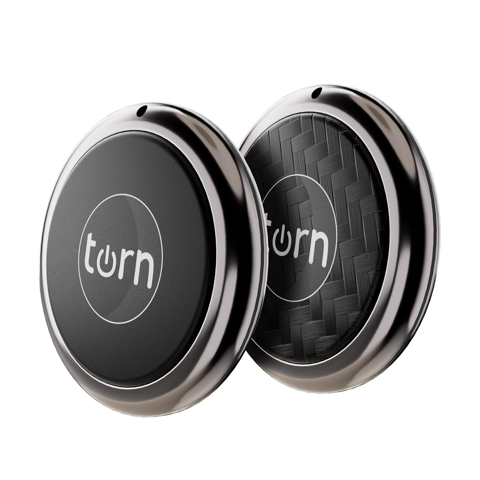 Item Finders Tracker Work for Apple Find My (iOS Only) APP GPS Tracker Tag for Dogs,Cats,Luggage, Keys, Backpack, Satchel Etc. (Black&Carbon)