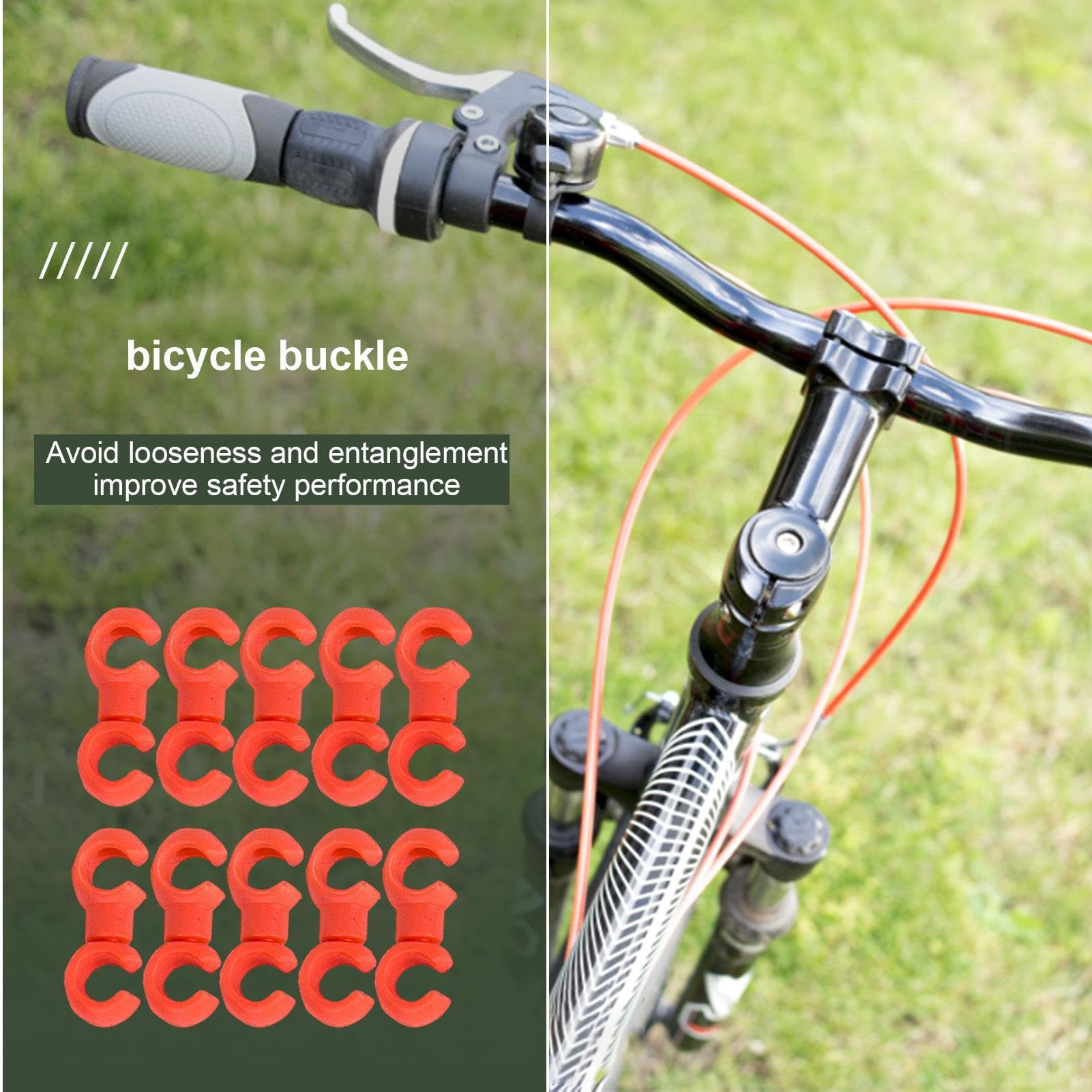 10 Stück Rote Fahrrad-Kabelspitzen & Klemmen – Set Für Brems- Und Schaltzüge, Mountainbike & Rennrad