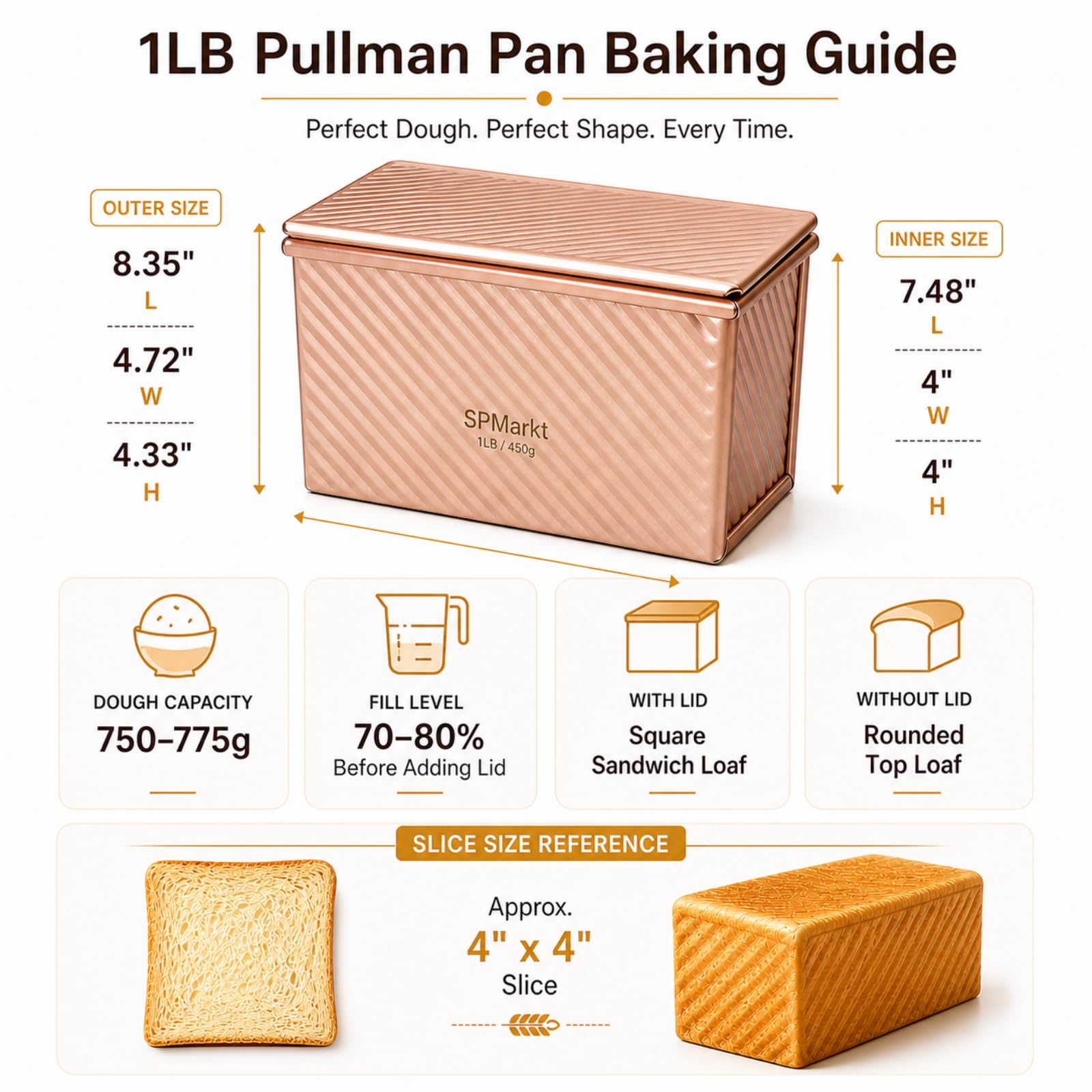 Amazon.co.jp: パン用ローフパン パン用 プルマン ローフパン 生地
