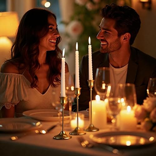 Miniatura 2 de Juego de 30 portavelas dorados para candelabros, candelabros de metal altos para centro de mesa, decoración del hogar, se adapta a velas de 34