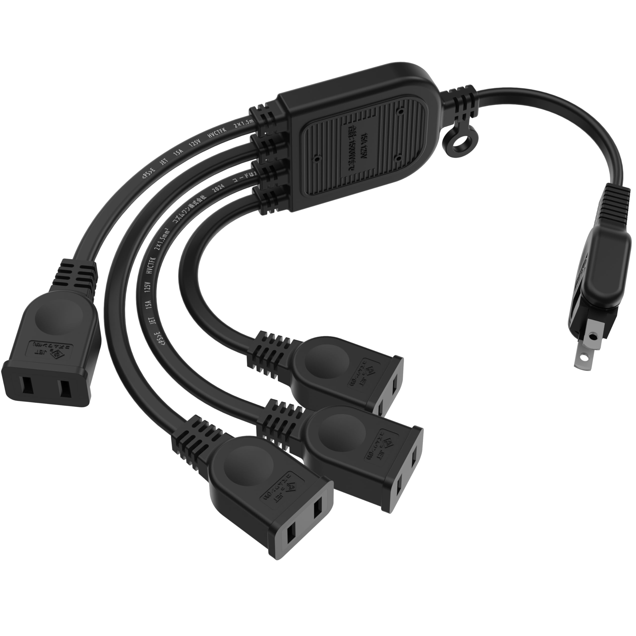 Amazon.co.jp: 延長コード 4口 ACアダプター用 テーブルタップ 延長