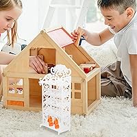 Vista 6 de NUOBESTY Estante para zapatos de muñeca, muebles de casa de muñecas en miniatura para niña, accesorios para muñecas