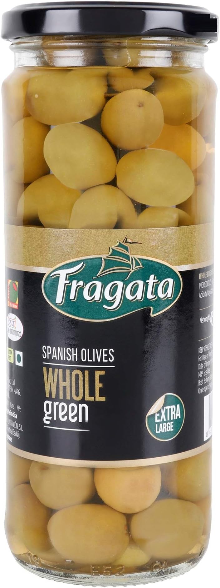 Fragata Olives Plain Green 450g