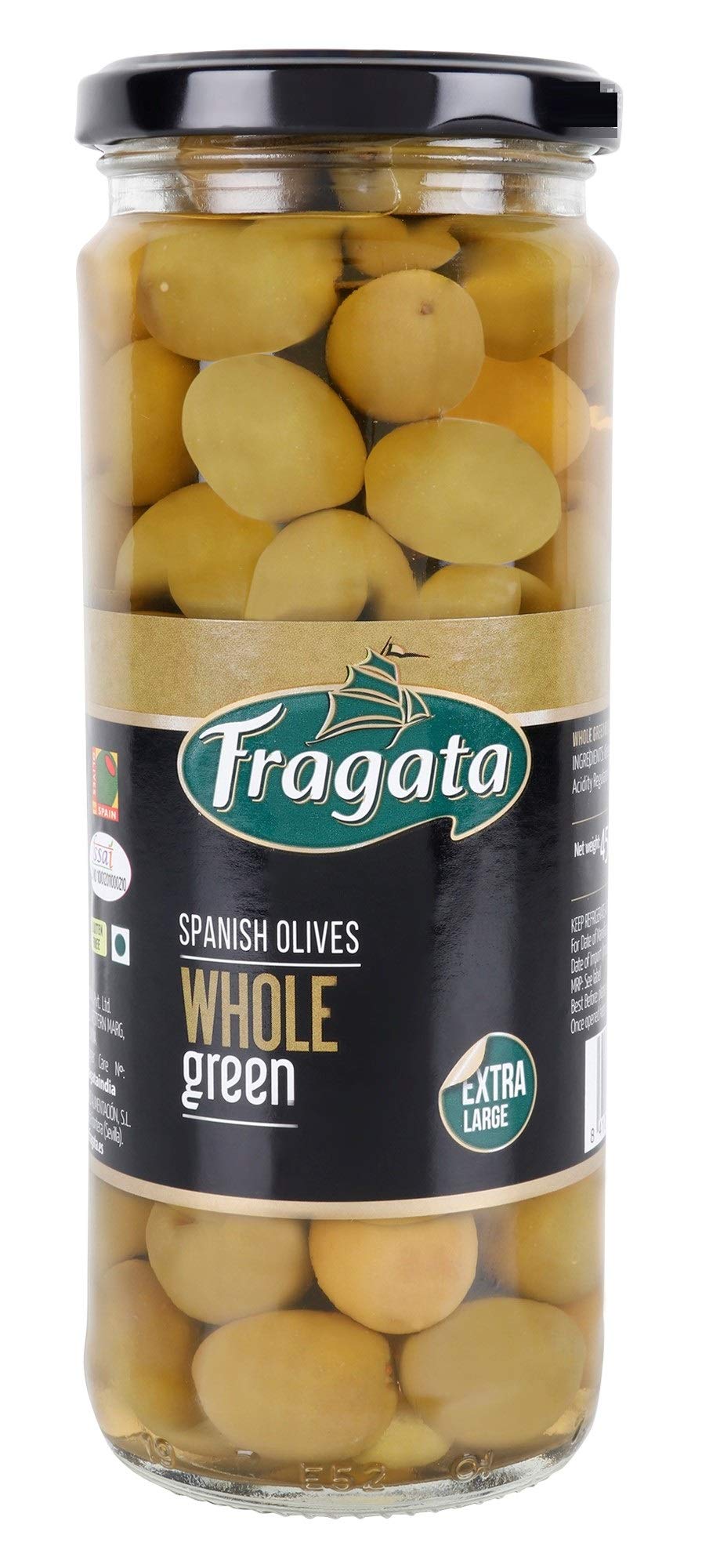 Fragata Olives Plain Green 450g