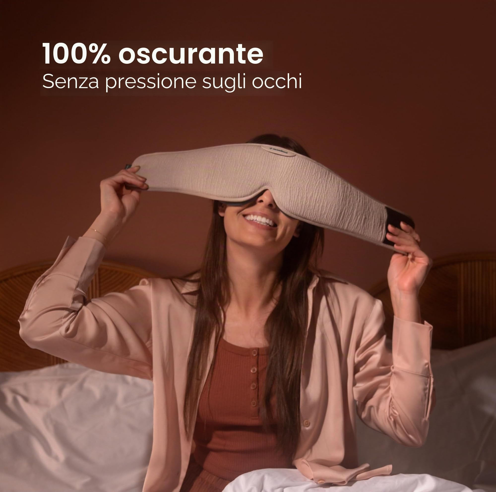 HoomBand Ultimate | Cuffie senza fili per il sonno Bluetooth 5.0 | Maschera oscurante al 100% | Terapia del suono, storie ipnotiche gratuite, meditazione