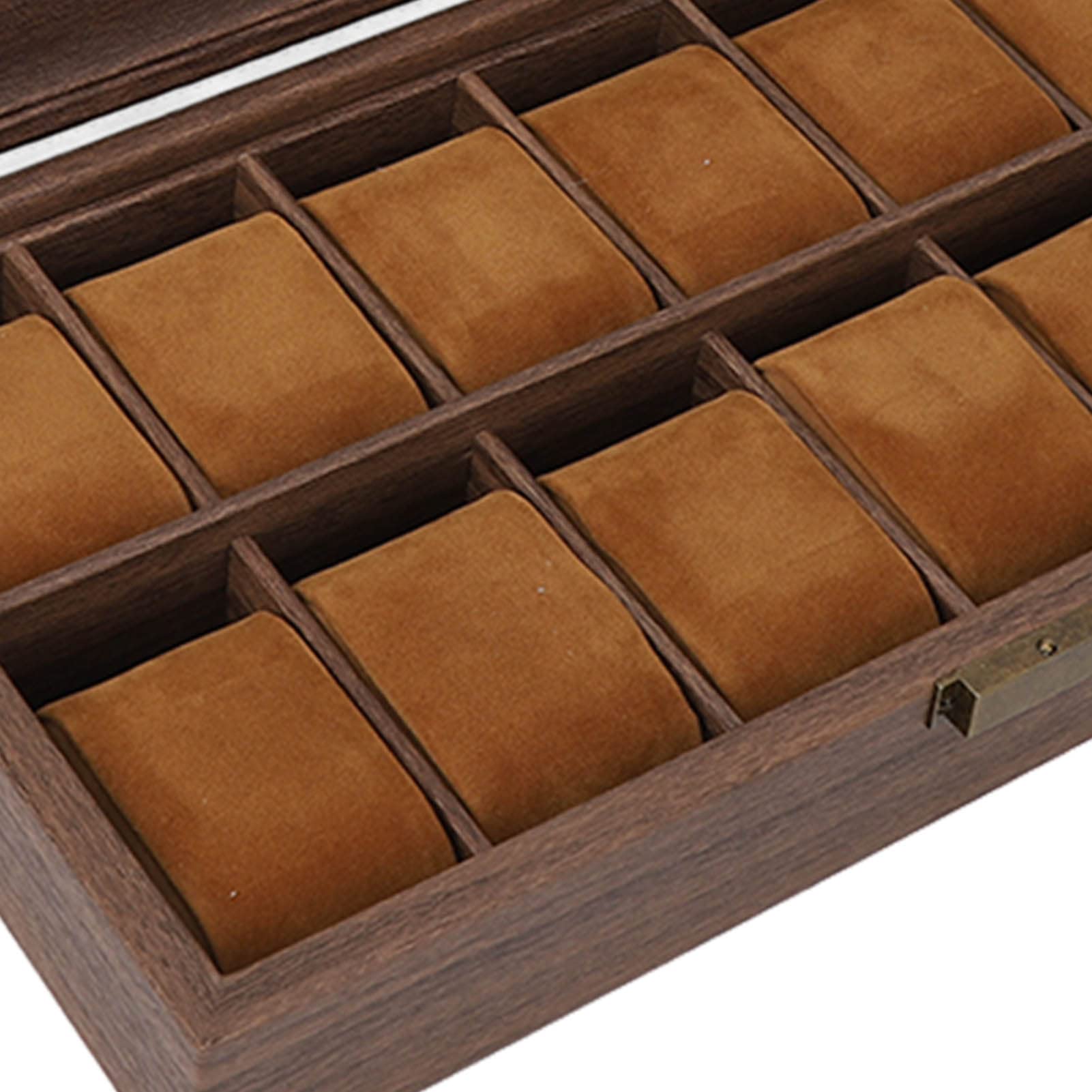 Scatola Organizer per Orologi, Custodia Porta Orologi a 12 Scomparti for Conservazione degli