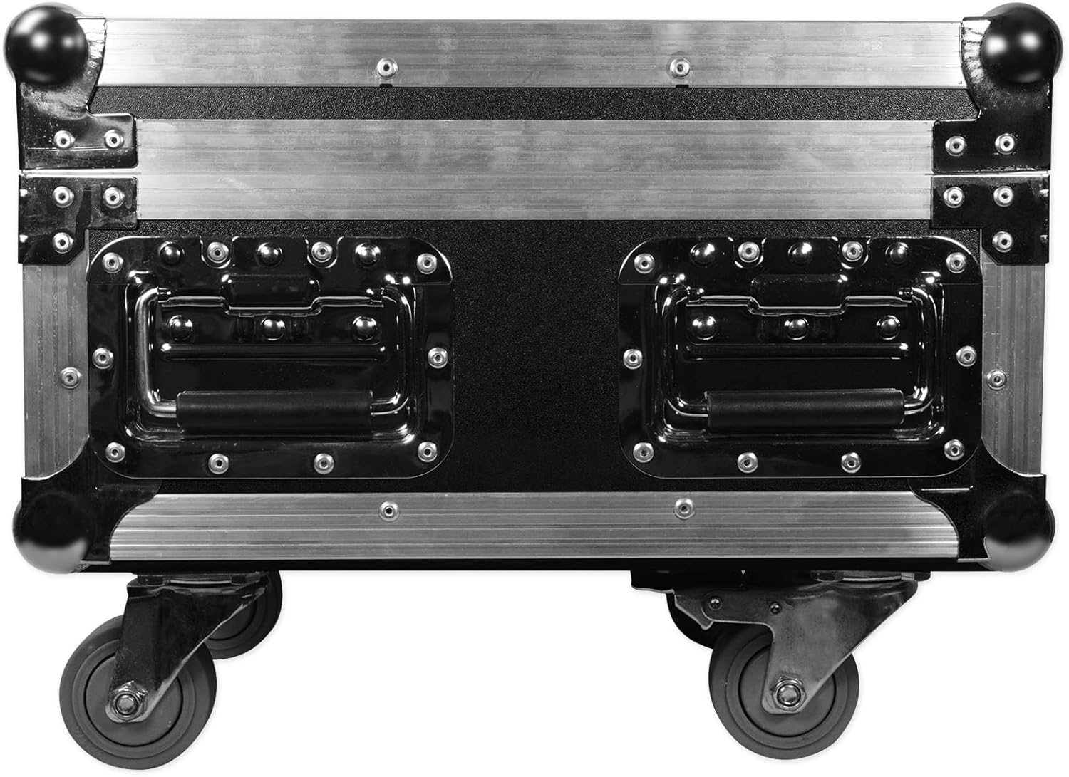 Rockville WEDGE CHARGE CASE Charging Case for (6) RockWedge LED PAR Lights, Built-In Power Strip, Foam Padding, Stackable Design, for Mobile DJs and Venues