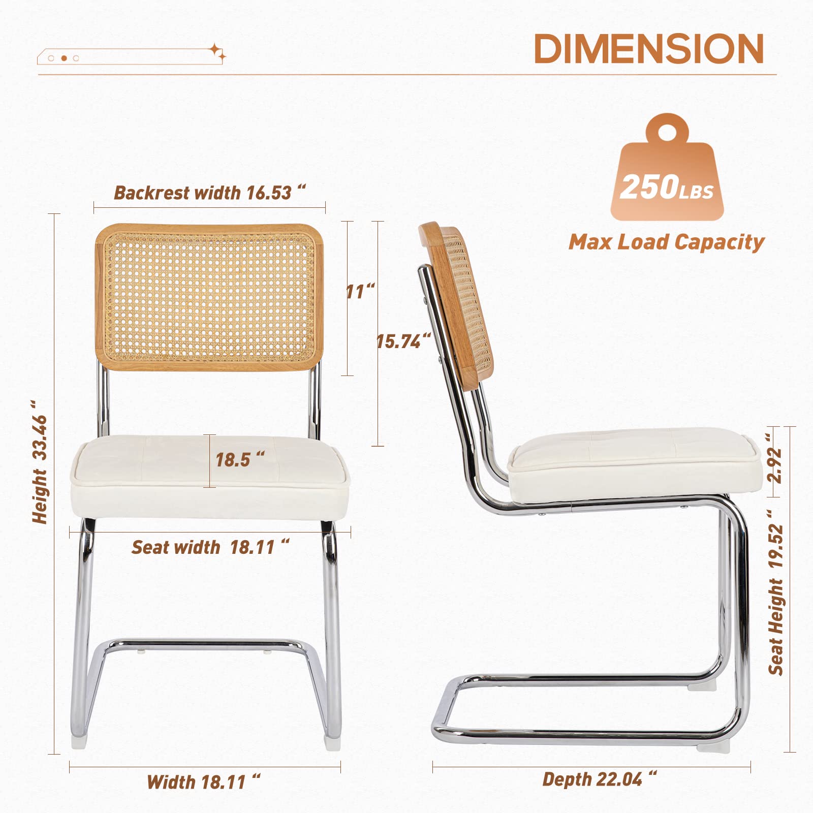 Snapklik.com : COLAMY Mid Century Modern Dining Chairs Set Of 4, Velvet Rattan Dining Room ...
