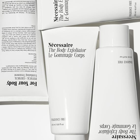 Necessaire The Body Exfoliator. AHA/BHA/PHA. Resurface Skin. Smooth KP and Rough Patches. Hypoallergenic. Dermatologist-Tested. 180 ml / 6.1 fl oz