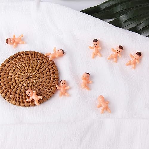 Miniatura 4 de JIAKAI 60pcs mini bebés de plástico para baby shower, juego de cubitos de hielo, decoraciones de fiesta, juguetes de bebé