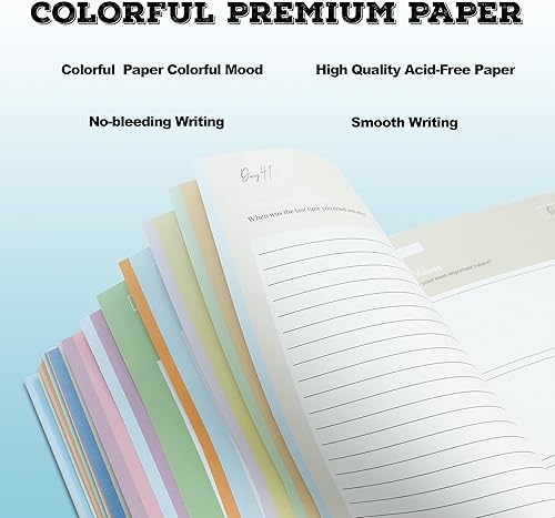 Miniatura 4 de Diario de atención plena de 365 días, cuaderno guiado de avisos diarios para diario reflexivo de autodescubrimiento