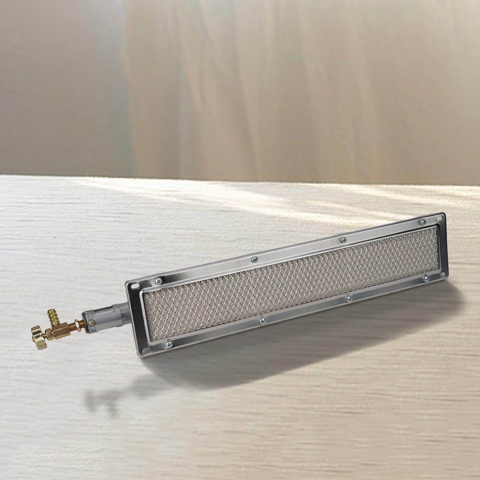 Barbacoas Barbacoas Barbacoa Barbacoa Parrilla de gas quemador lateral infrarrojo Calentador de cerámica Placa de aluminio Quemador infrarrojo con boquilla (44 x 9,5 cm)