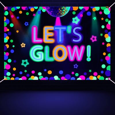 Retro-Futuristic Glow Garland/Backdrops/Photo Props!