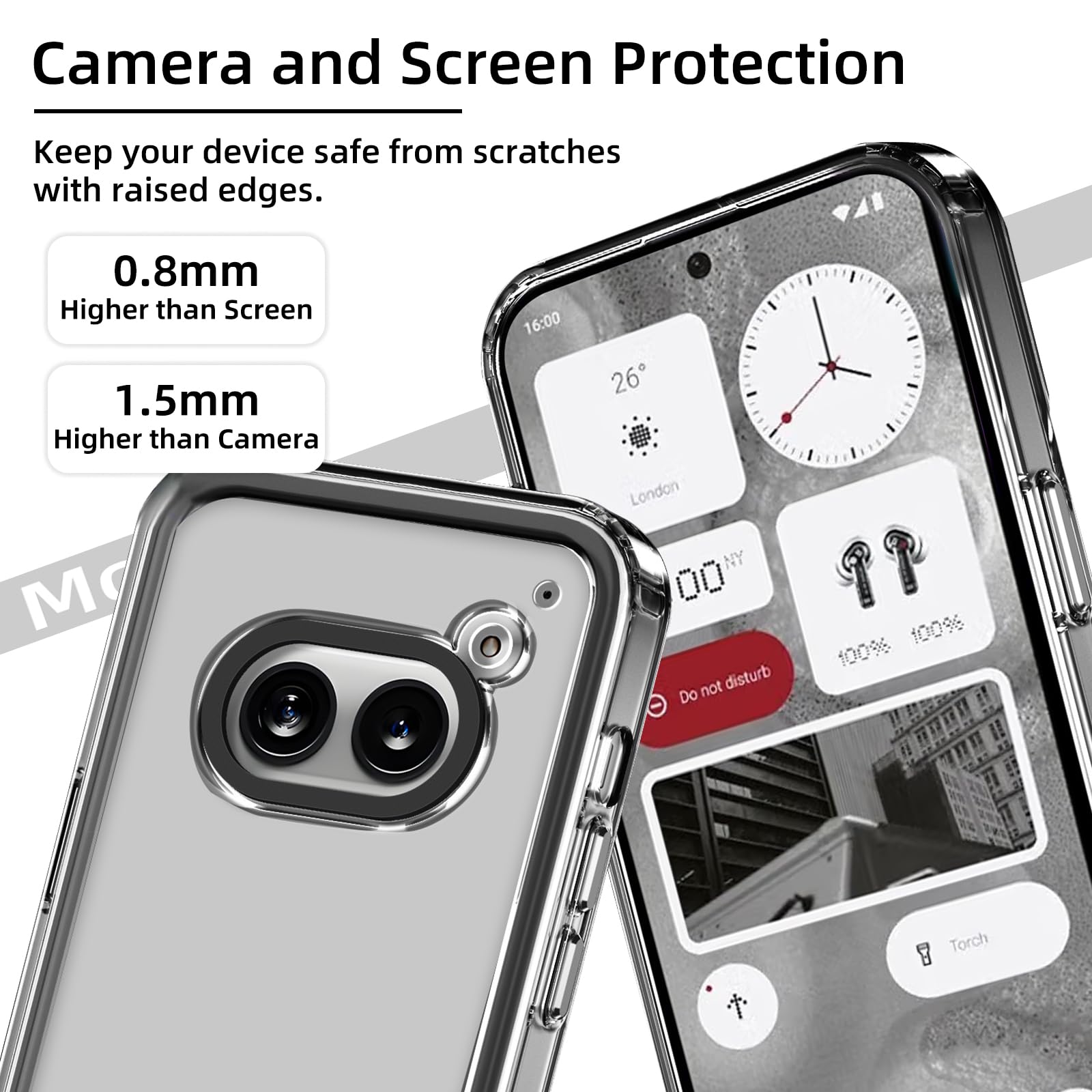 Custodia trasparente per accessori per telefoni in TPU per nessun telefono 2A Phone2A Cover protettiva antiurto Capa  202192403