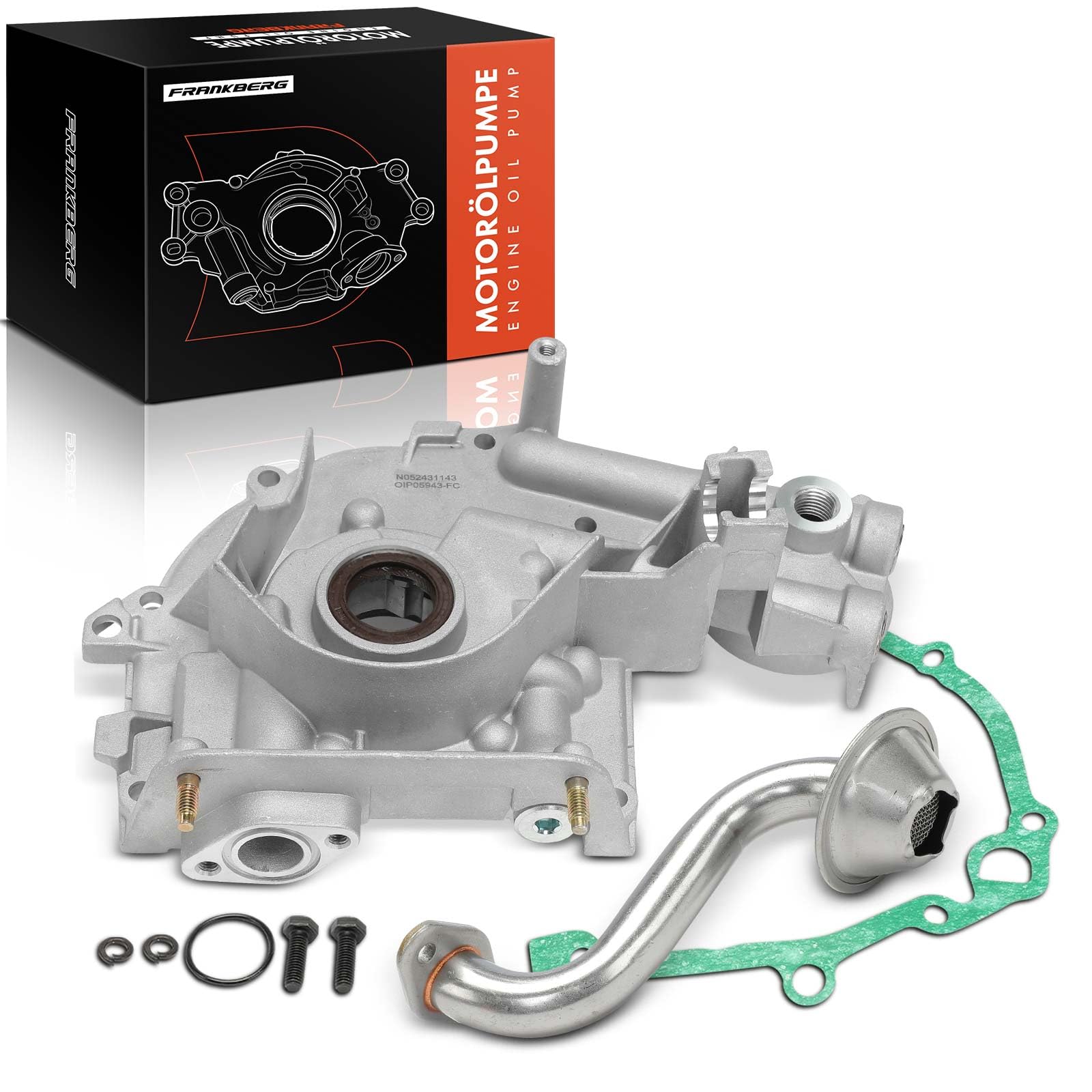 Frankberg Pompa dell'olio per benzina/diesel 55205943 | Compatibile con: Idea 350, Van 312 519, Doblo Box/MPV 223, Punto Box/Hatchback 199, Delta III 844, Doblo MPV 119 223, 312