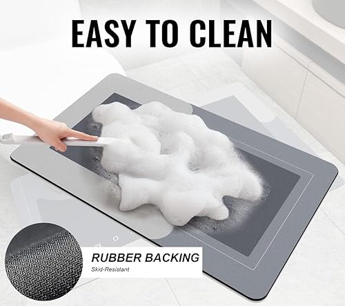 Miniatura 3 de Tapete de baño modernizado, tapete de baño súper absorbente, tapete de baño antideslizante, tapete mágico modernizado, tapete de baño de goma,