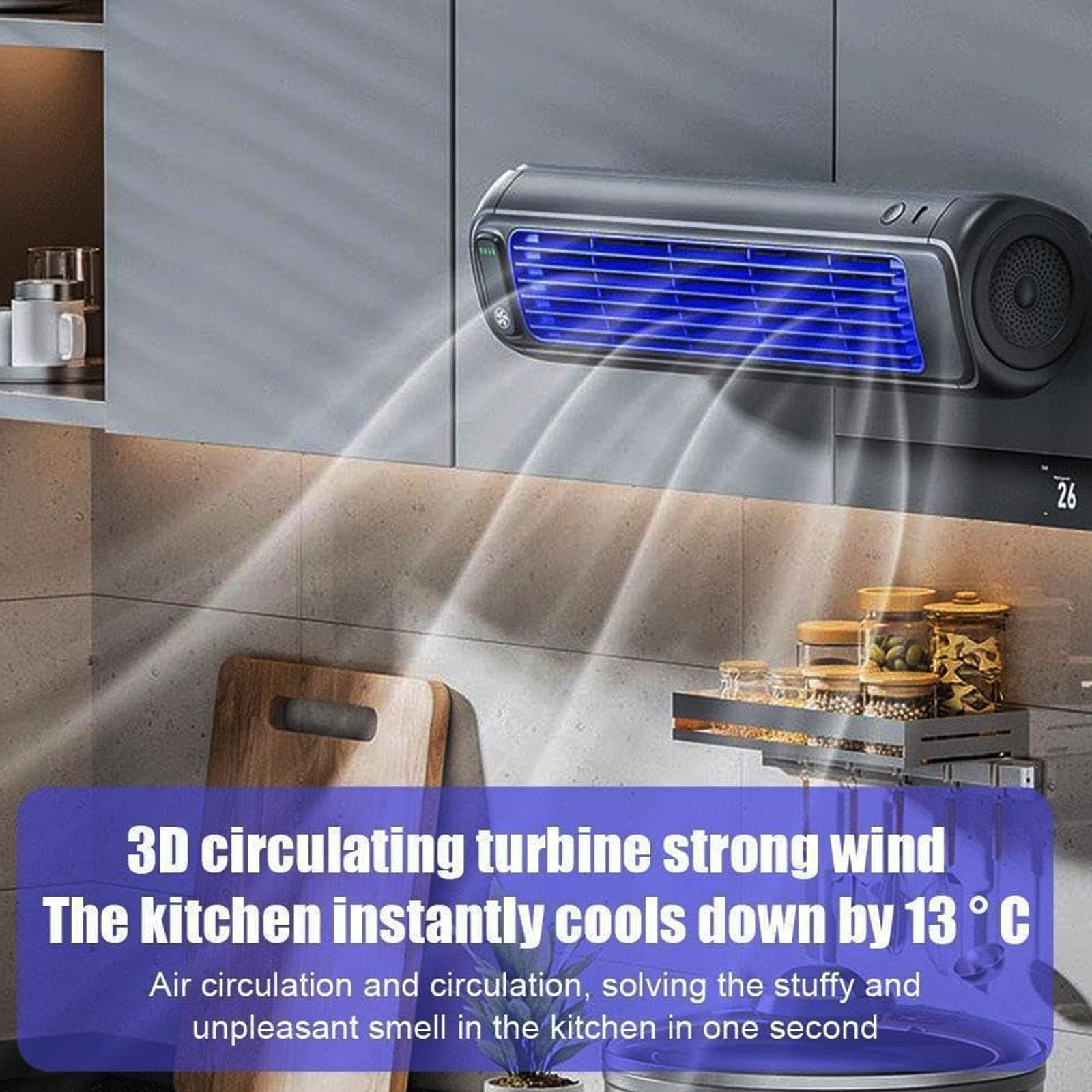 Migilife Refroidissant Ace, Sherum/Graddi/Yifare/Libiyi/Pubyfun Cooling Ace Portable Air Climatiner, Shirem Cooling Ace, Relaxix Cooling Ace 3 Vitesses, Fan De Refroidissement Gray