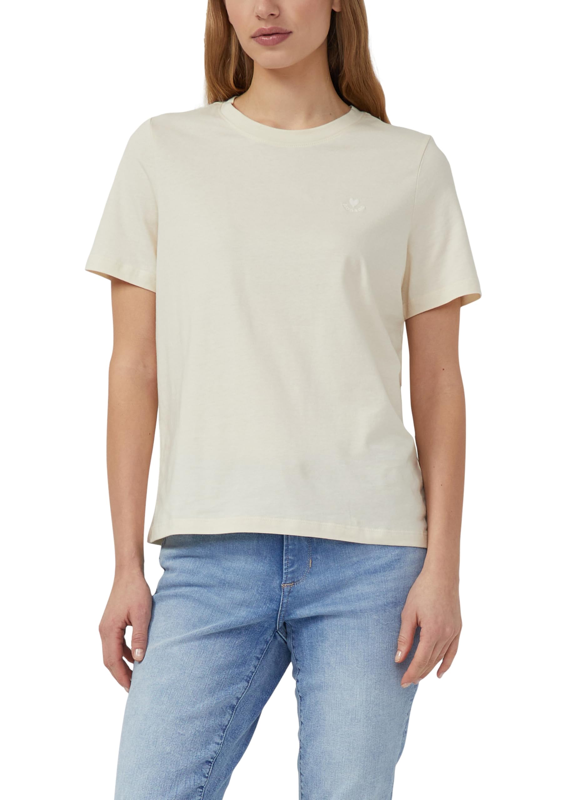 s.Oliver Jersey-T-Shirt im Regular Fit mit Herz-Stickerei