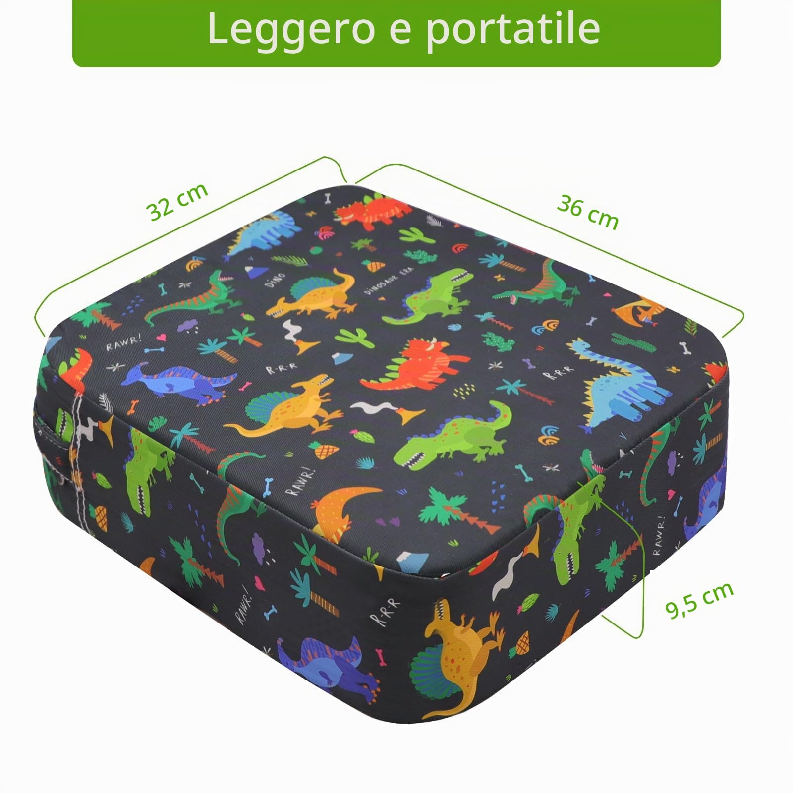 Rialzo Sedia Bambini Cuscino da Tavolo - Bambini Antiscivolo Facile da Portare con sé in Altezza, Forte Supporto per Sedia, Facile da Pulire, Rimovibile