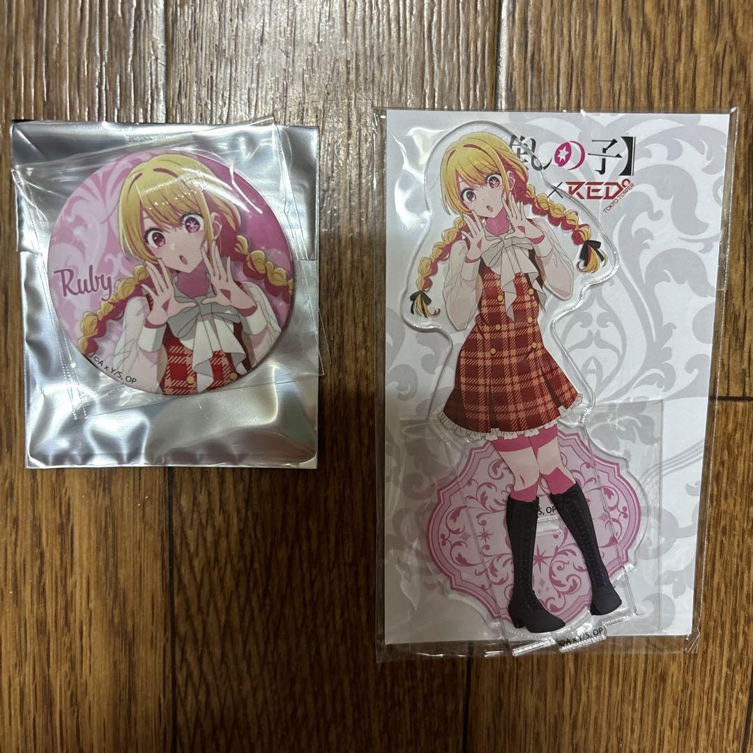 推しの子 ルビー 缶バッジ 東京タワー RED