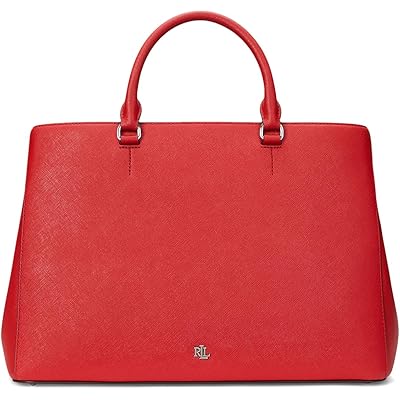 Женская сумка LAUREN Ralph Lauren Crosshatch Leather Large Hanna Satchel