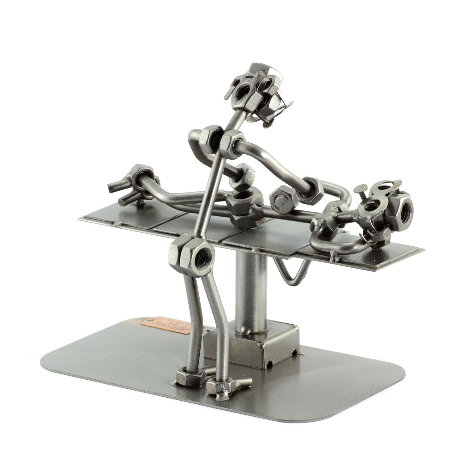 Figurine en métal chiropraticien Steelman24 : la sculpture idéale pour personnaliser votre accueil