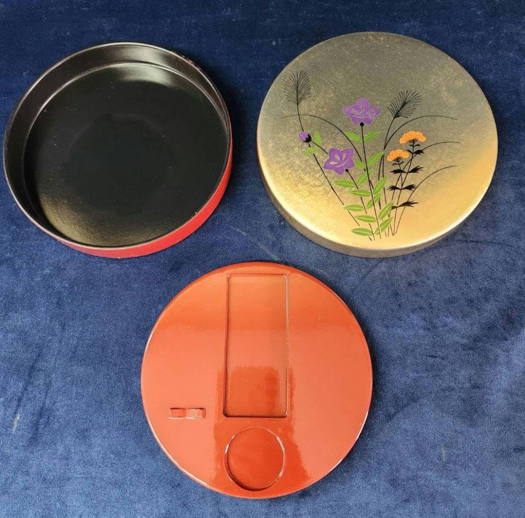 Amazon.co.jp: 日本伝統工芸品 風流 松月すずり 秋草 丸硯 ミニ書道