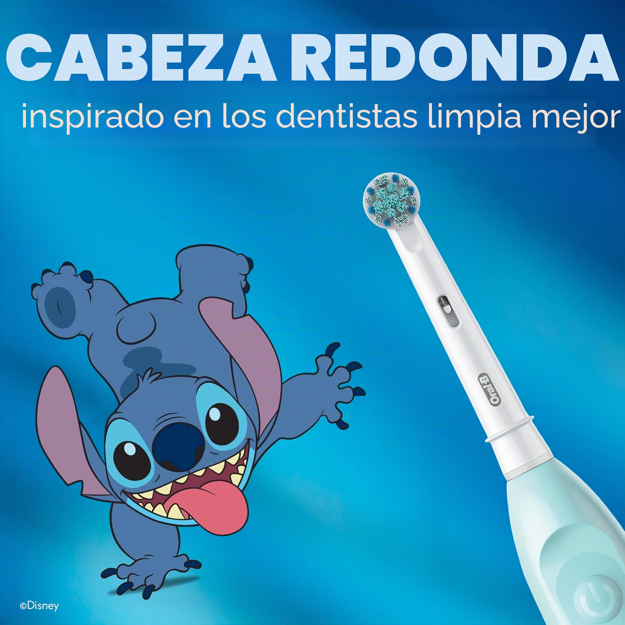 Cepillo de dientes eléctrico para niños Oral-B con batería, con cerdas extra suaves que cambian de color, para niños a partir de 3 años