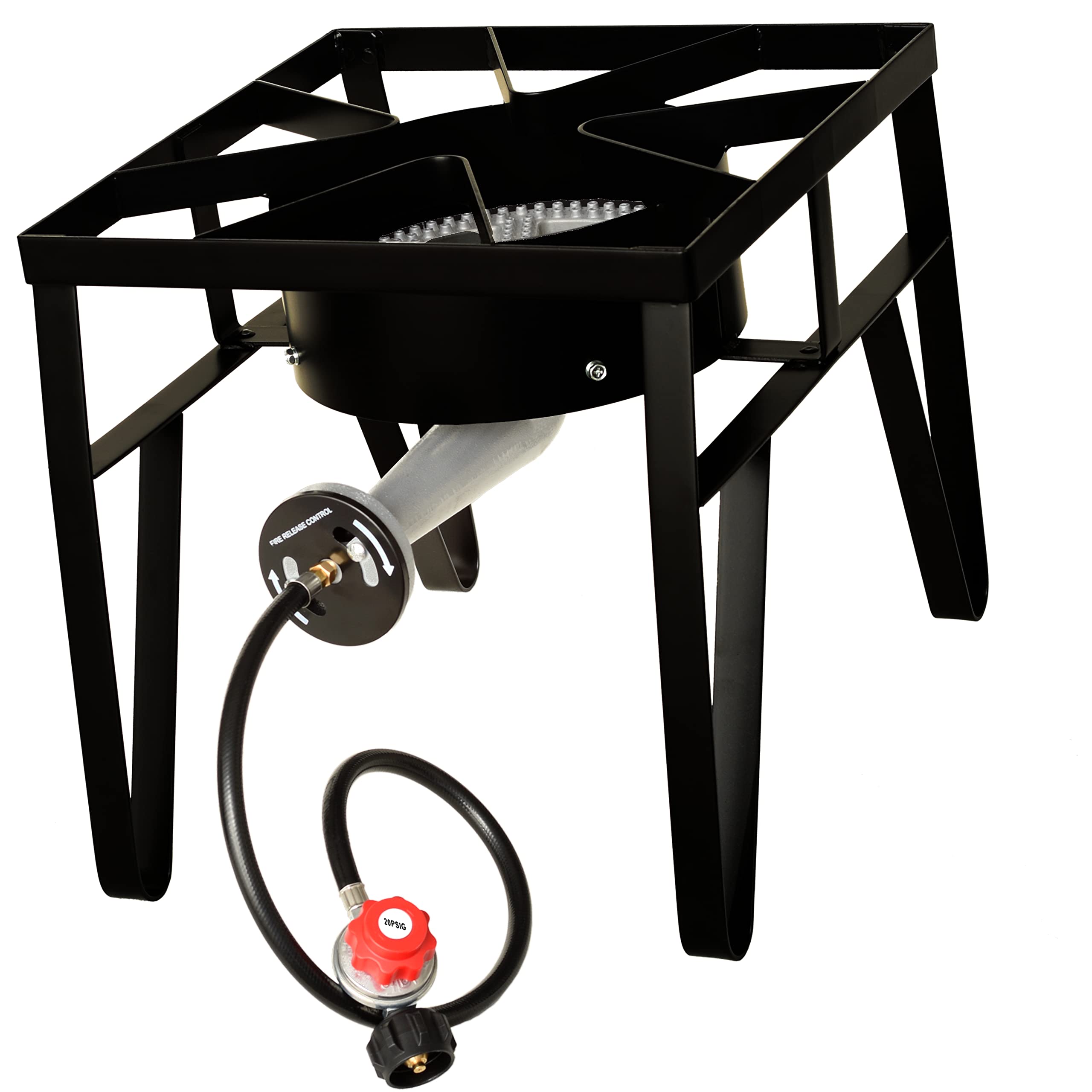 Flame King Heavy Duty BTU Propane Gas Single Burner Bayou Cooker