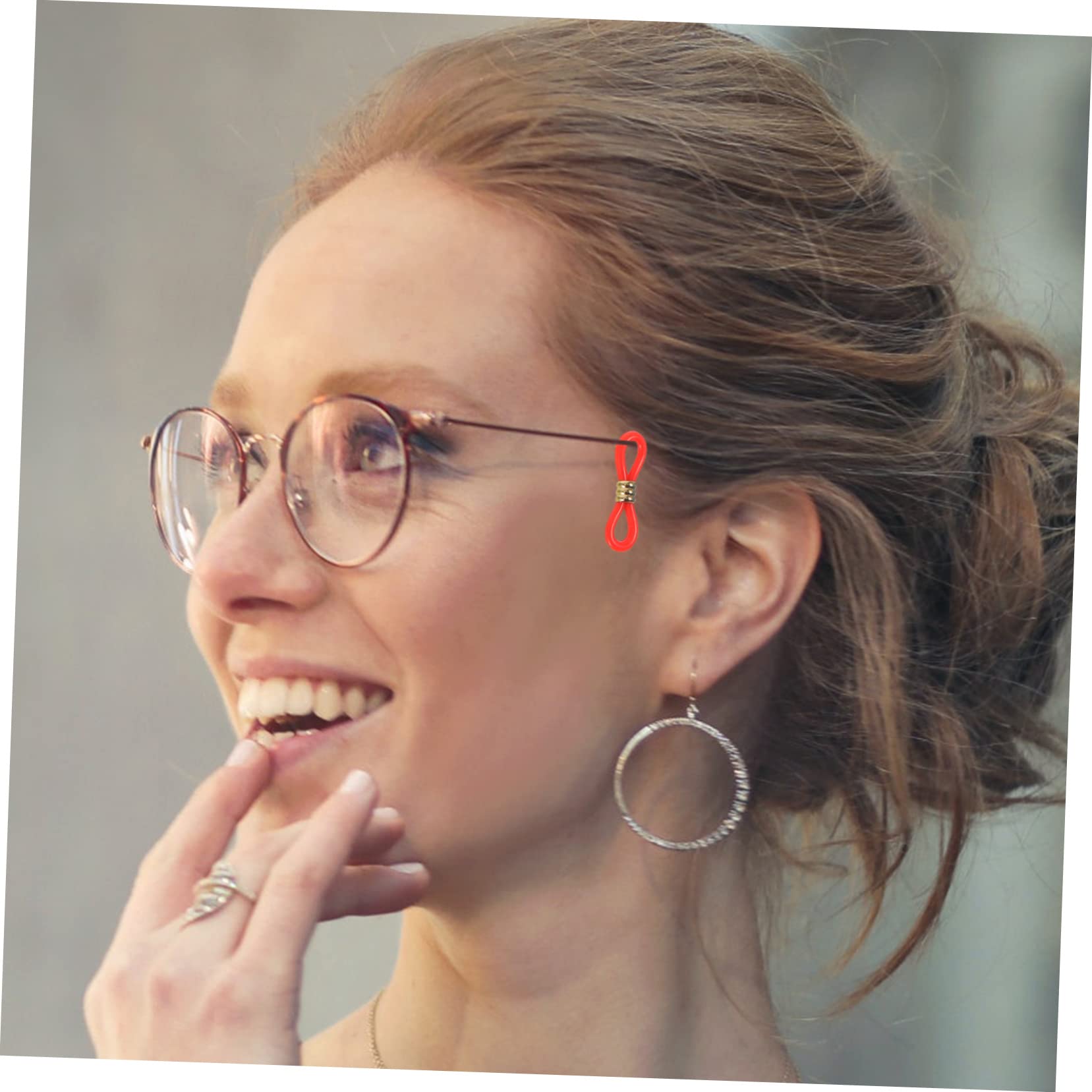 60 Pièces Connecteurs Antidérapants en Silicone et Métal pour Chaîne de Lunettes, Accessoires Réglables pour Maintien Sûr et Utilisation Sportive Couleur Aléatoire