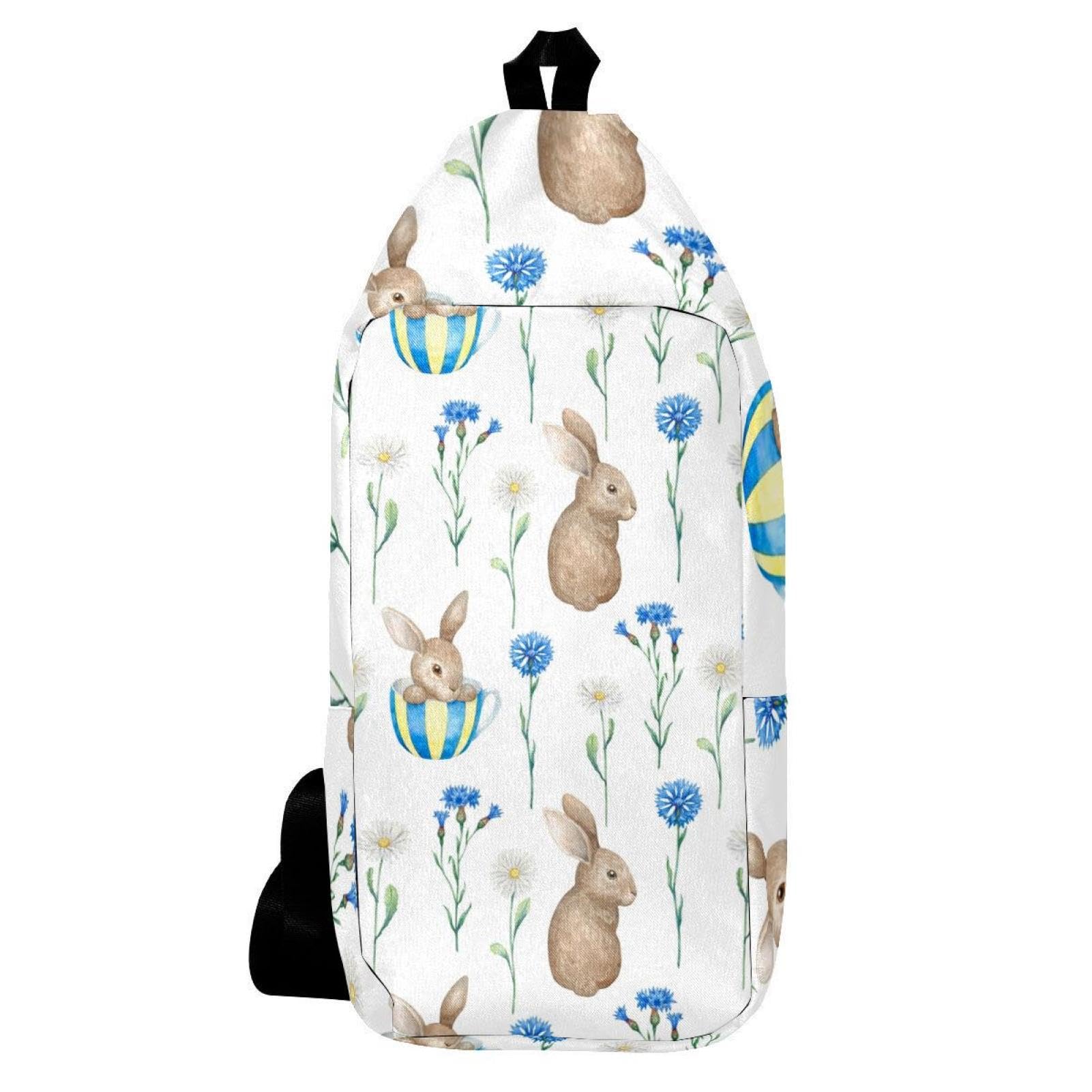 Mochila bandolera ergonómica con estampado de acuarela para caminatas 6