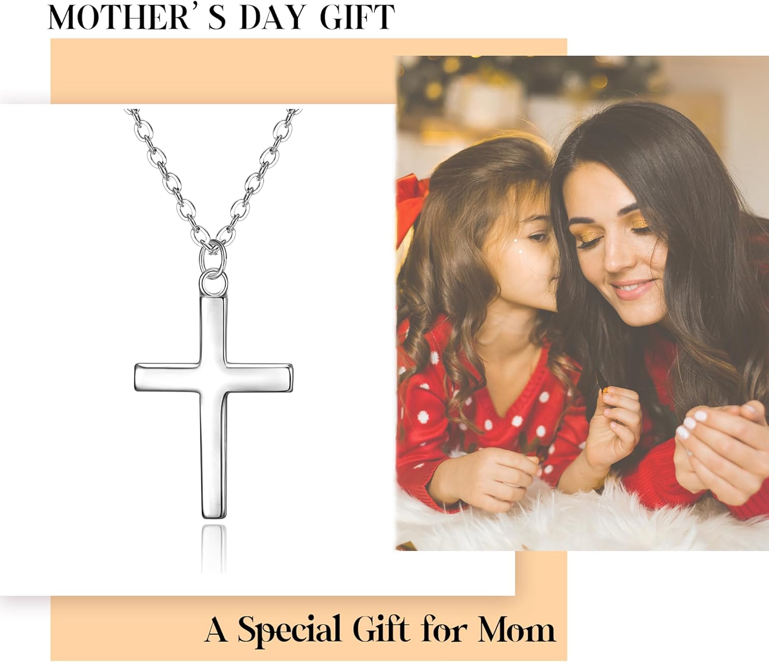 EVER FAITH Dainty 925 Sterling Silver Religious Church Faith Cross Hope Believe Choker Necklace Birthday/Mothers Day/Valentines/Christmas Jewelry Gift for Women - Image 6