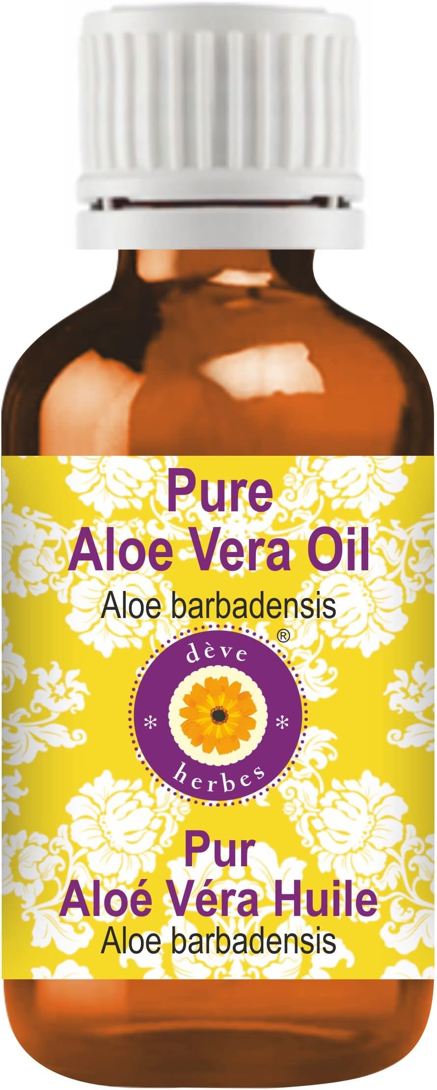 Deve Herbes Pure Aloe Vera Oil (Aloe barbadensis) 15ml (0.50 oz)