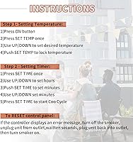 Vista 9 de Panel de control digital, piezas de repuesto Masterbuilt, compatible con Masterbuilt MB20071317/ 20071117/ 21071218 y más modelos de ahumadores