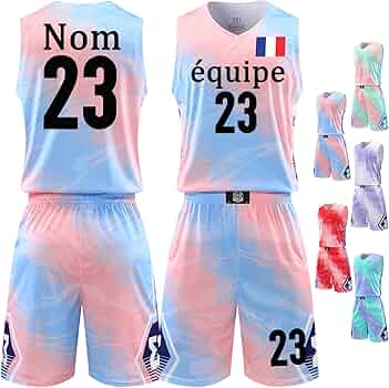 Créer Son Maillot De Basket Maillot De Basket Personnalisé - Enfant/Adulte Avec Nom, Numéro Et Logo Baskets Femme