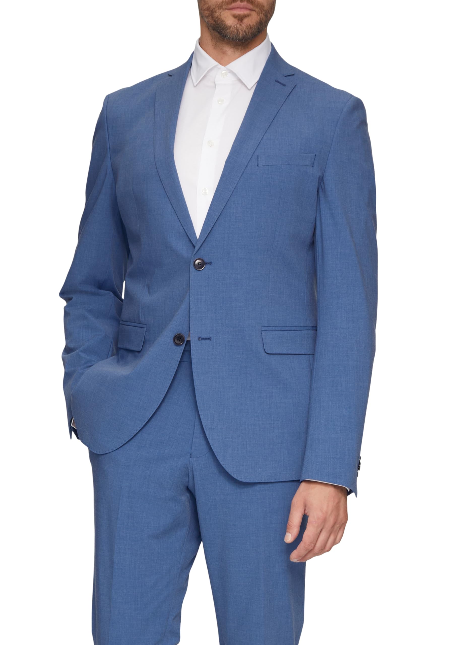 s.Oliver Herren Indoor-Sakko – Slim Fit, Superstretch, Woll-Optik