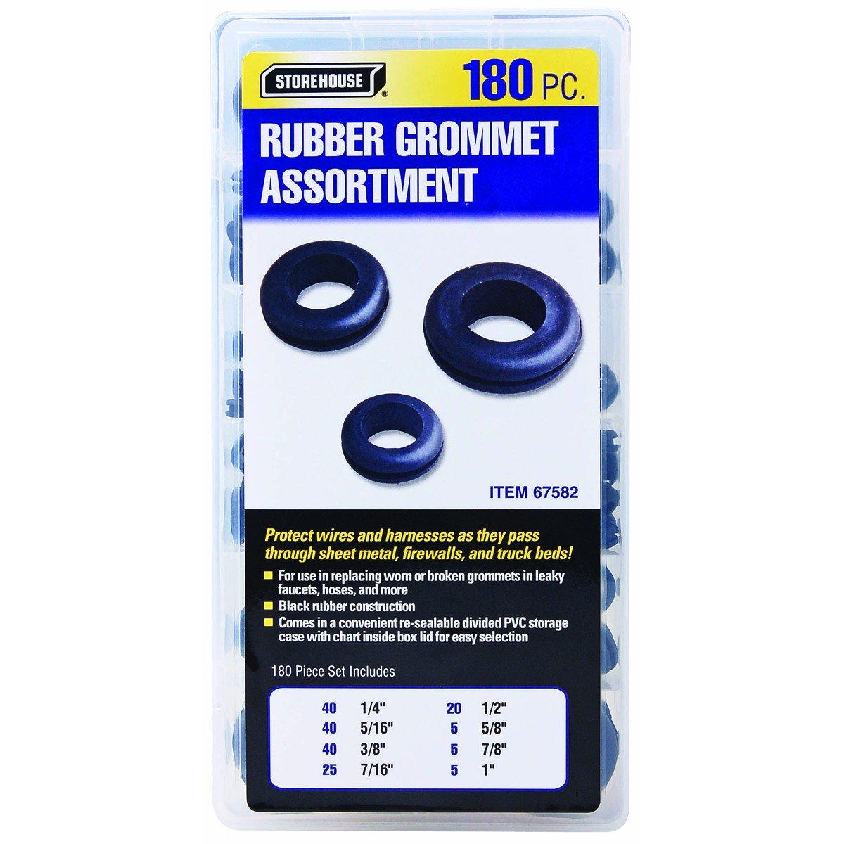 180 Piece Harness Grommet Set HFJ14