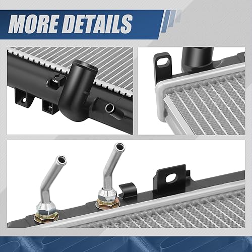 Vista 13 de Auto Dynasty Radiador compatible con 06-10 Mazda 5 2.3L AT, DPI 2894 Radiador de enfriamiento de 1 fila estilo fábrica, núcleo de aluminio