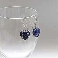 Vista 62 de Gempires Natural Heart Crystals Earring, Heart Gemstone, Energy Healing Crystals, Birthday, Gift for Her, Gemstone Jewelry Yaxaite