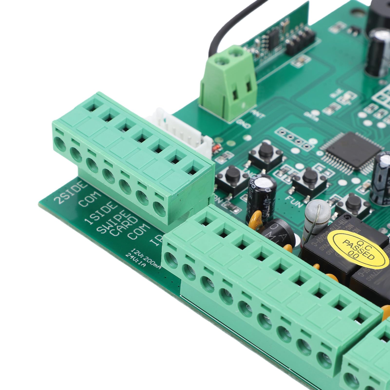 AUNMAS Płyta Sterująca Mechanizmu Otwierania Bramy Skrzydłowej Zamienna Płytka PCB Dwuramienny Sterownik Automatycznej Bramy z 3 Pilotami Menu LED Kod Zmienny dla Dwuramiennych Napędów