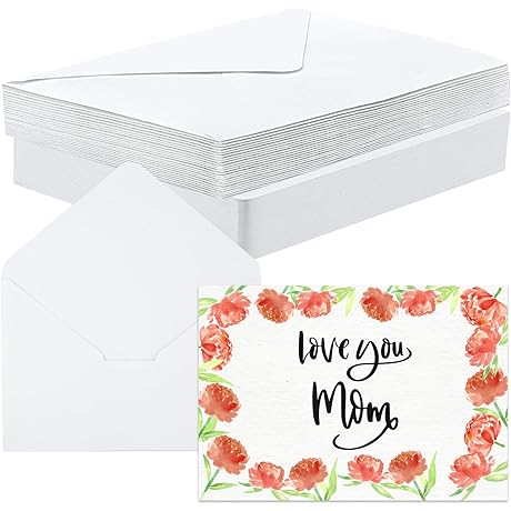 30 Set Blank Watercolor Cards with Envelopes, Ideal for Painting, DIY Invitations, and Warm Wishes