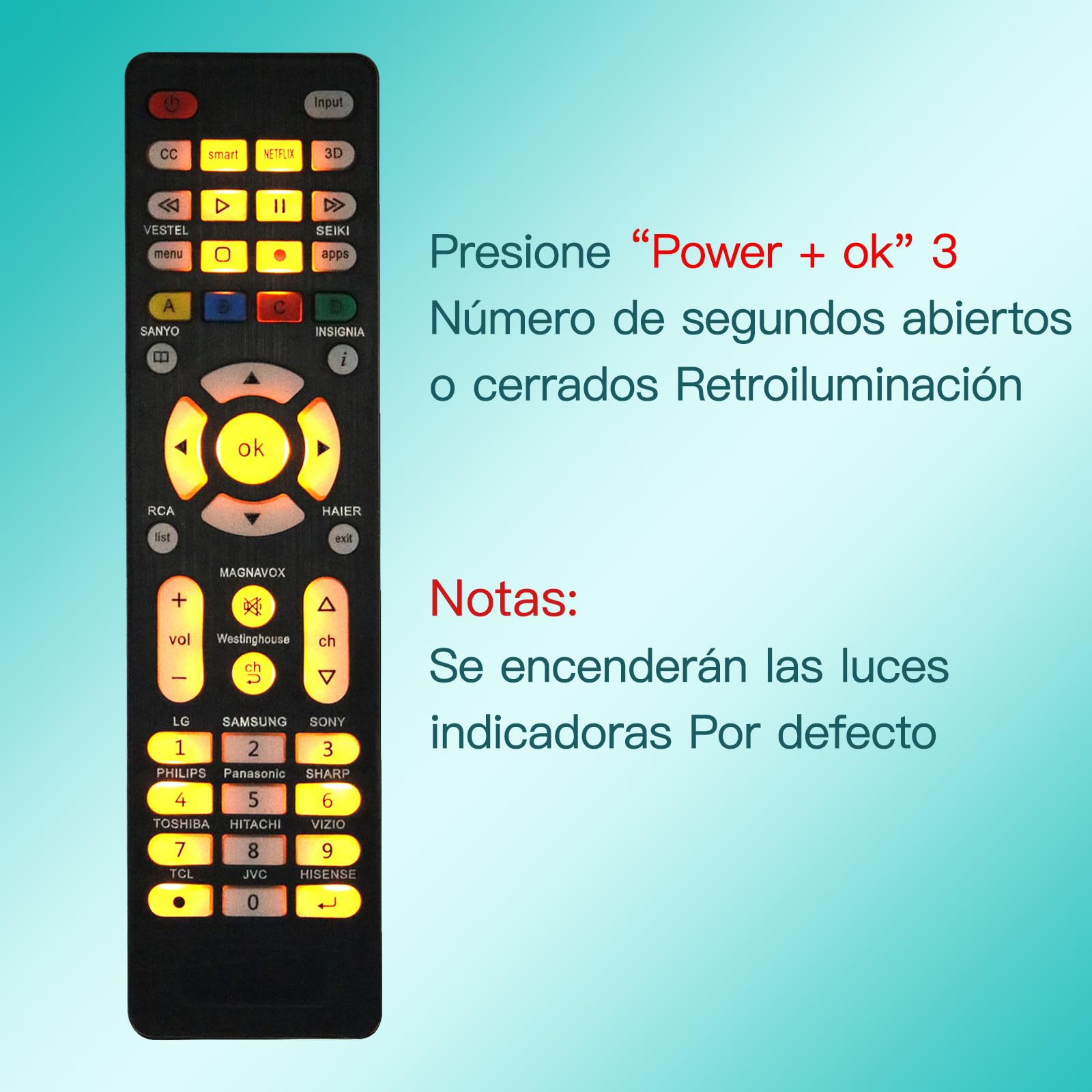 Telecomando sostitutivo universale Sharp per Smart TV con 4 pulsanti di