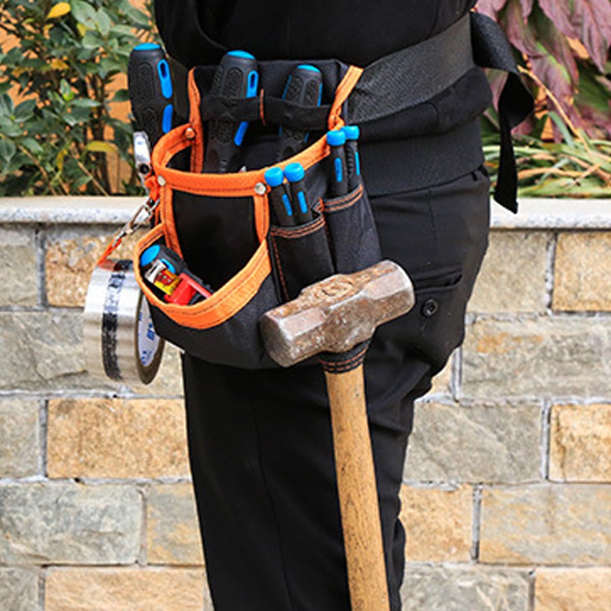 Marsupio per Attrezzi da Giardinaggio Marsupio Portatile per Attrezzi Marsupio Professionale Impermeabile per Attrezzi Borsa per Attrezzi Multiuso Regolabile con Cintura per la Pulizia di casa