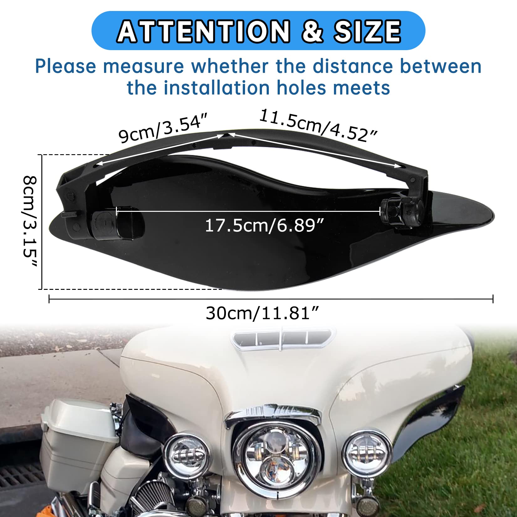 Ultra Limited 2014 Accessories Black Adjustable Fairing Side Wings