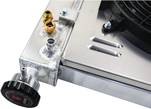 Miniatura 8 de Relé de ventilador de aluminio de 3 filas para Chevy C1500 C2500 C3500 K1500 K1500 K2500 5.0L