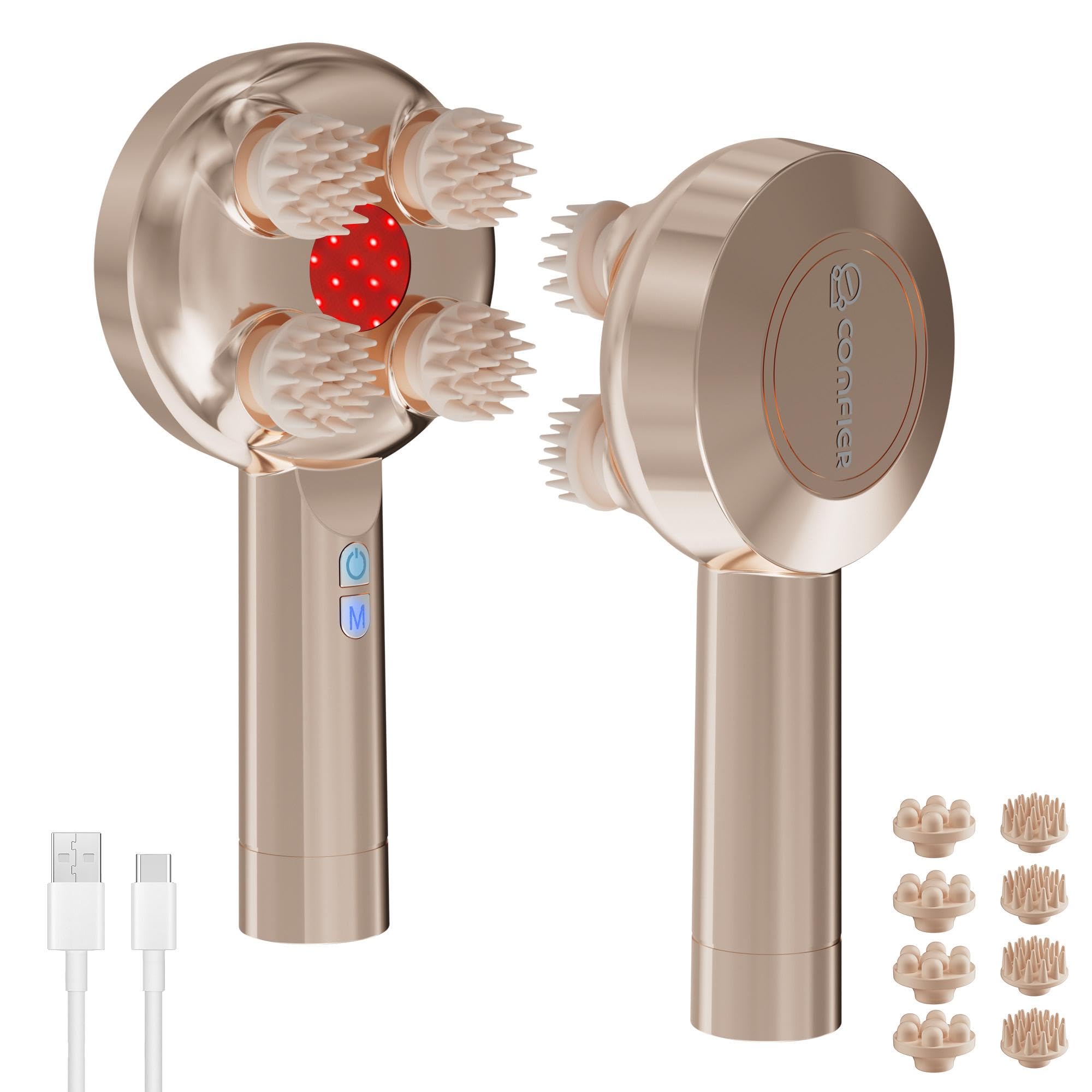 COMFIER Handheld Scalp Massager Gold